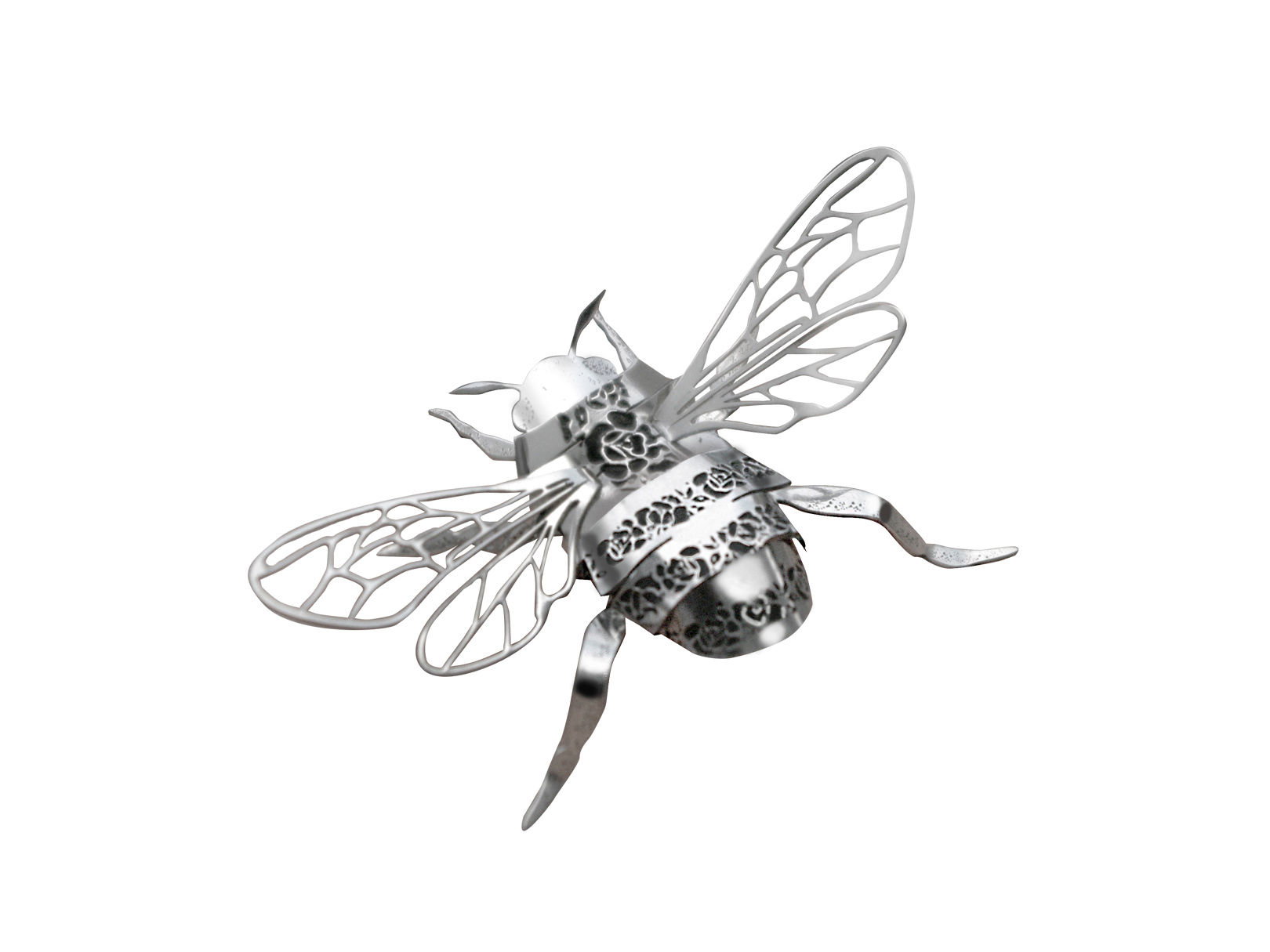 Prendedor Abeja Plata/Dorado/Rosa