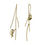 Thumbnail: Aretes Camaleon  Plata/Dorado/Rosa
