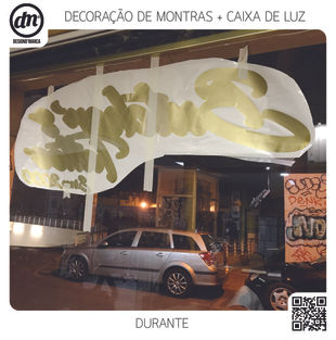 DesignD'Marca Decoração de montras e Caixa de Luz - Loja Tattoo