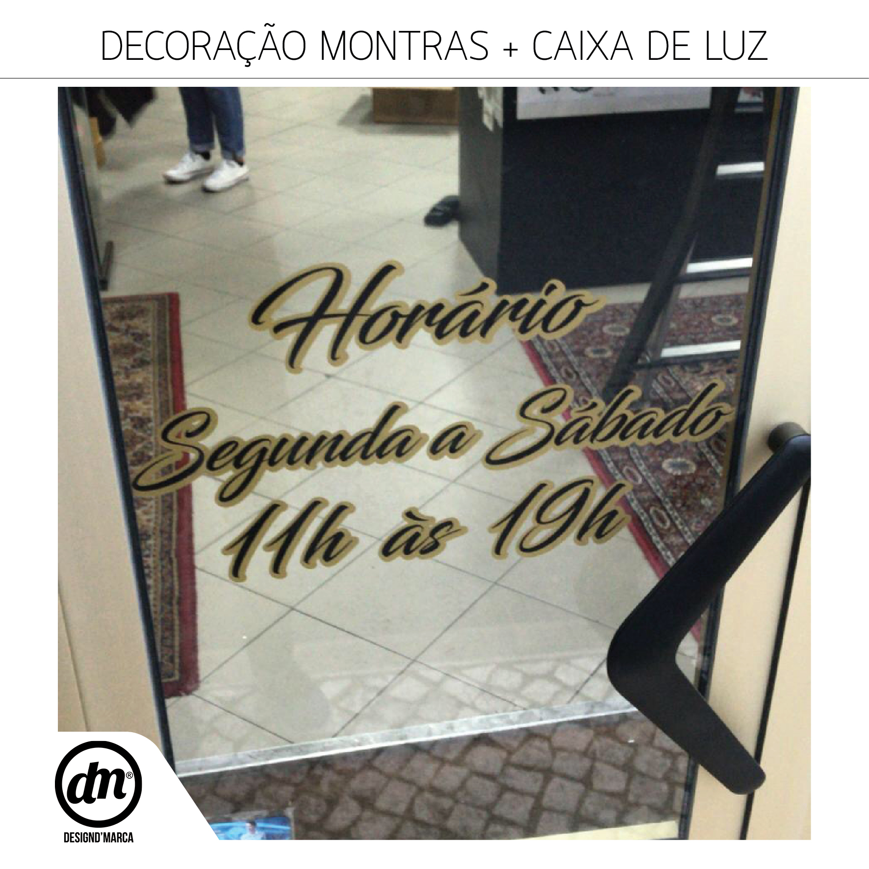 Decoração Montra e Caixa de Luz