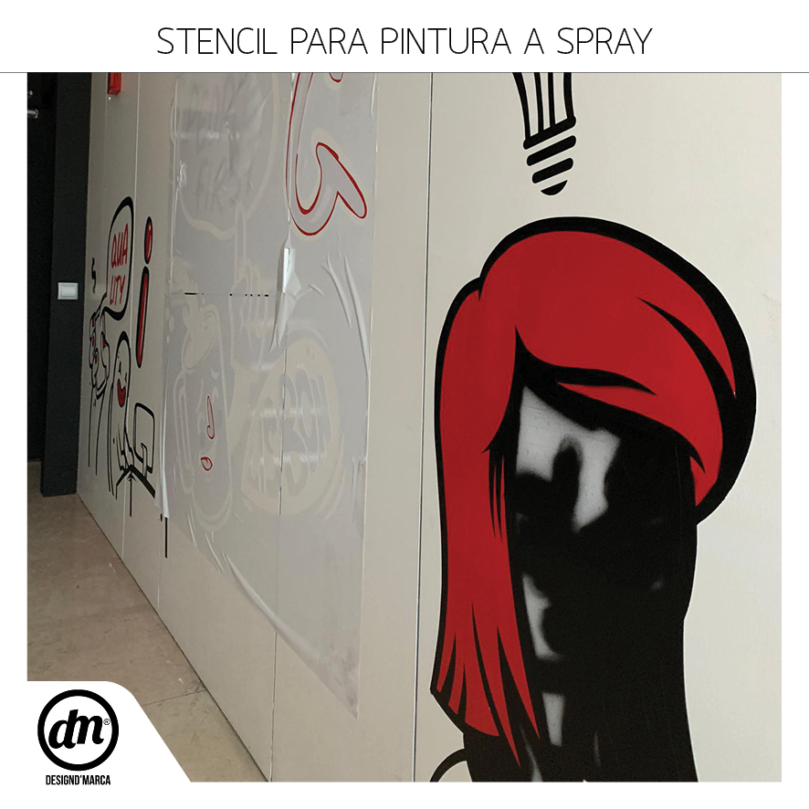 Stencil Recortado para Pintura a Spray