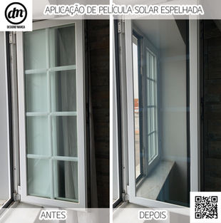 DesignD’Marca Aplicação de Película Solar Espelhada