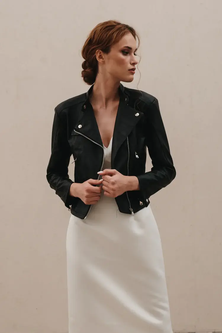 Thumbnail: Til Death Botanical Leather Jacket