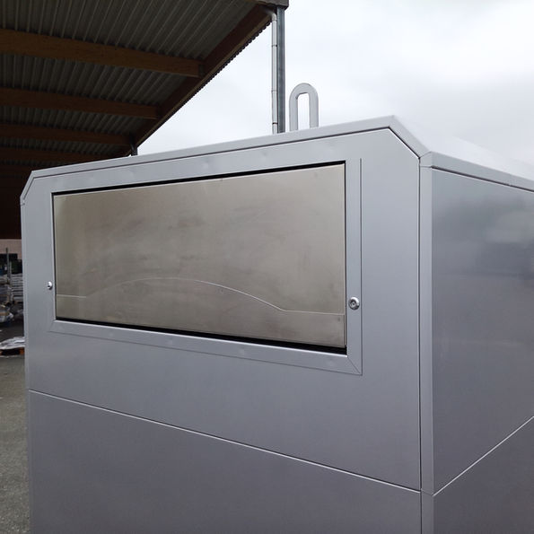 Borne écologique pour déchets de plaques de plâtre.