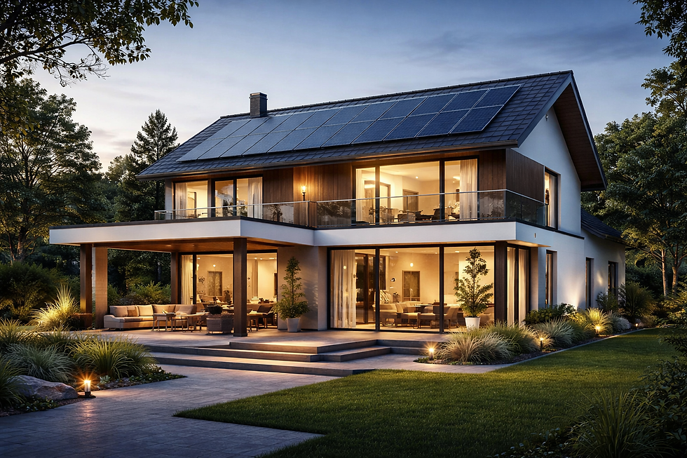 Modern villa vid skymningstid.png