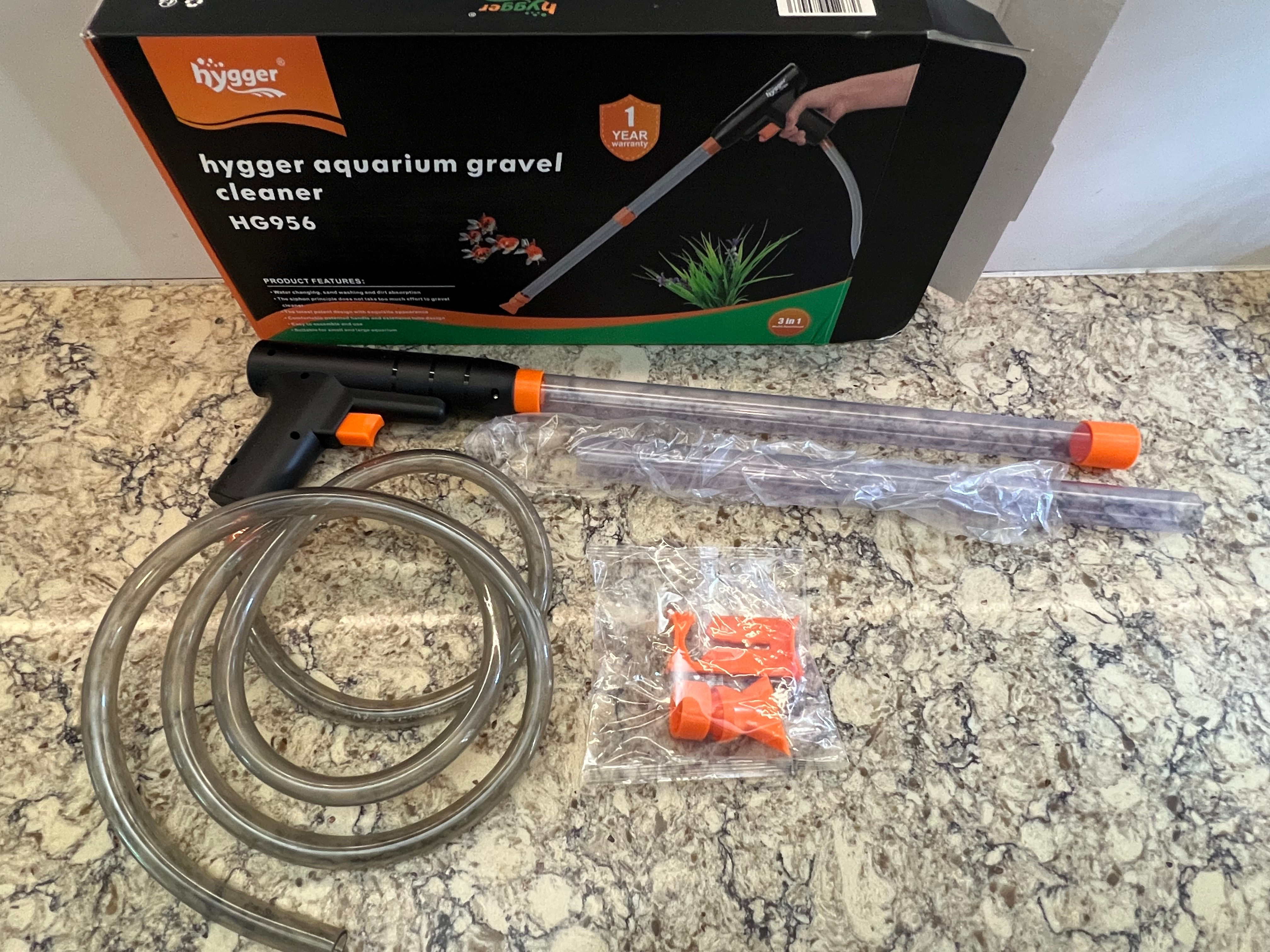 Hygger HG956 3-in-1 Aquarium Gravel Cleaner – Used