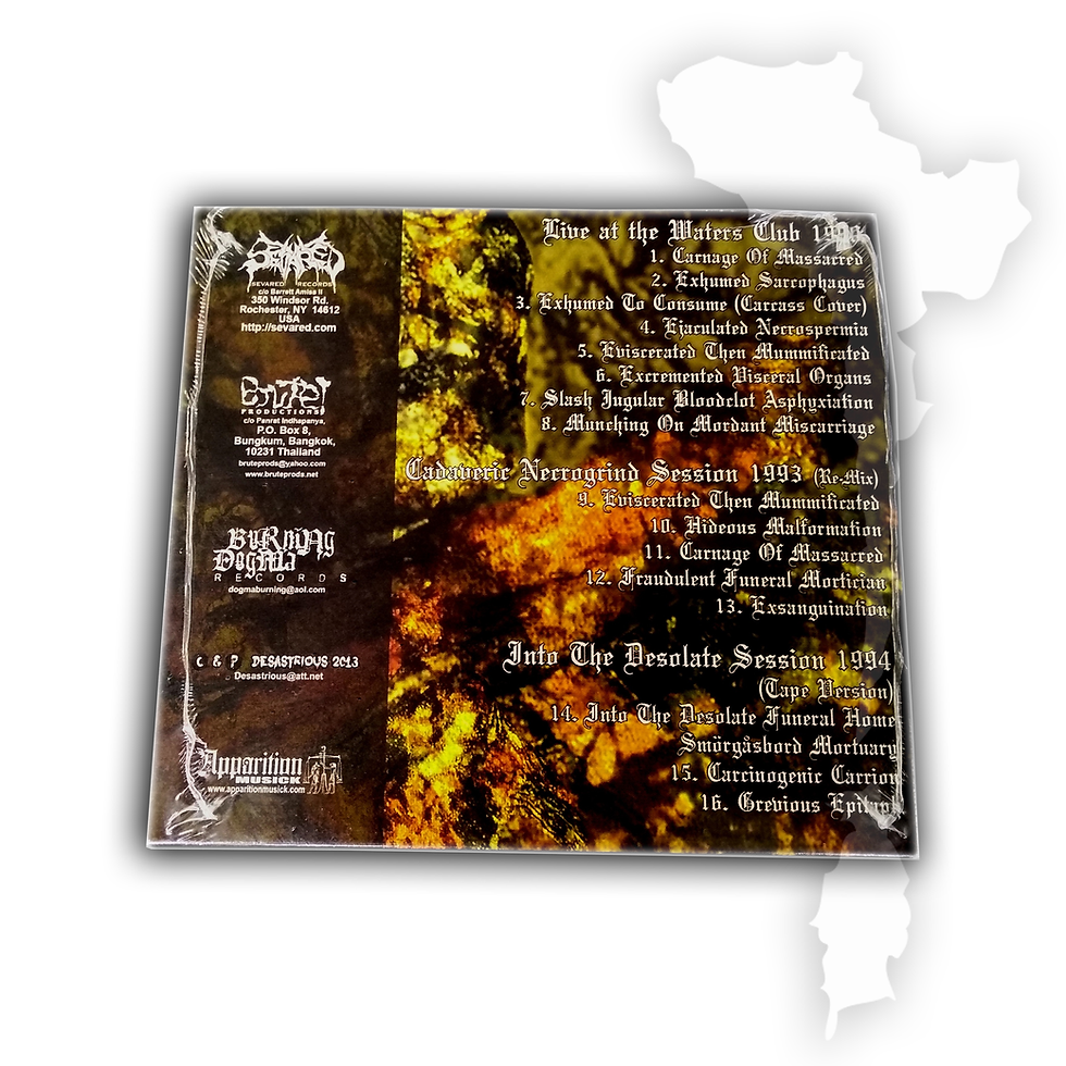 Thumbnail: ENTETY 'EXHUMED SARCOPHAGOUS 1990-1994' COMPILATION DIGIPAK CD