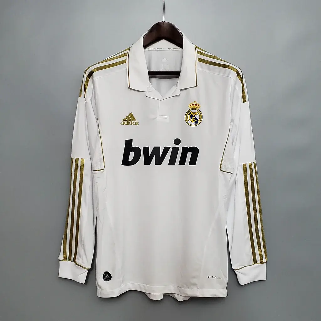 2012 Retro Real Madrid Long Sleeve Home Shirt