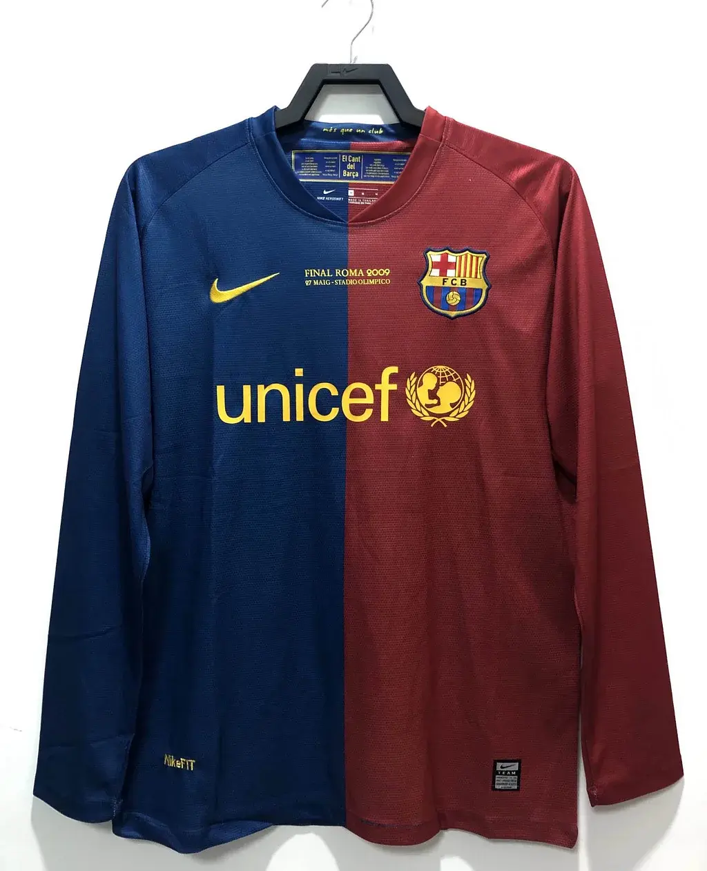 2009 Retro Barcelona Long Sleeve Home Shirt