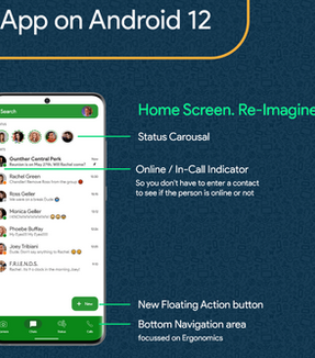 WhatsApp for Android 12 - Redesign