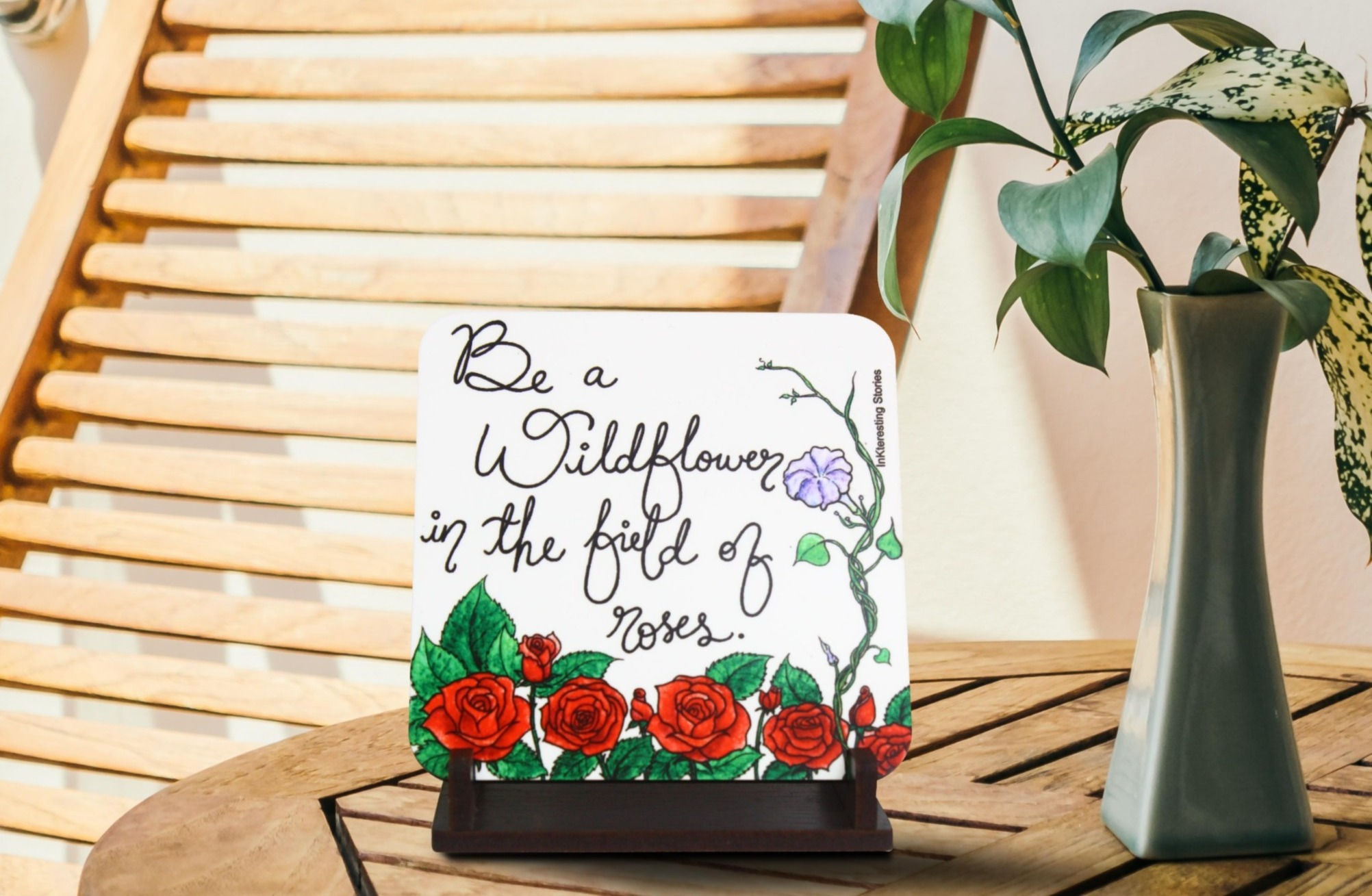 Wildflower Coaster / Fridge Magnet