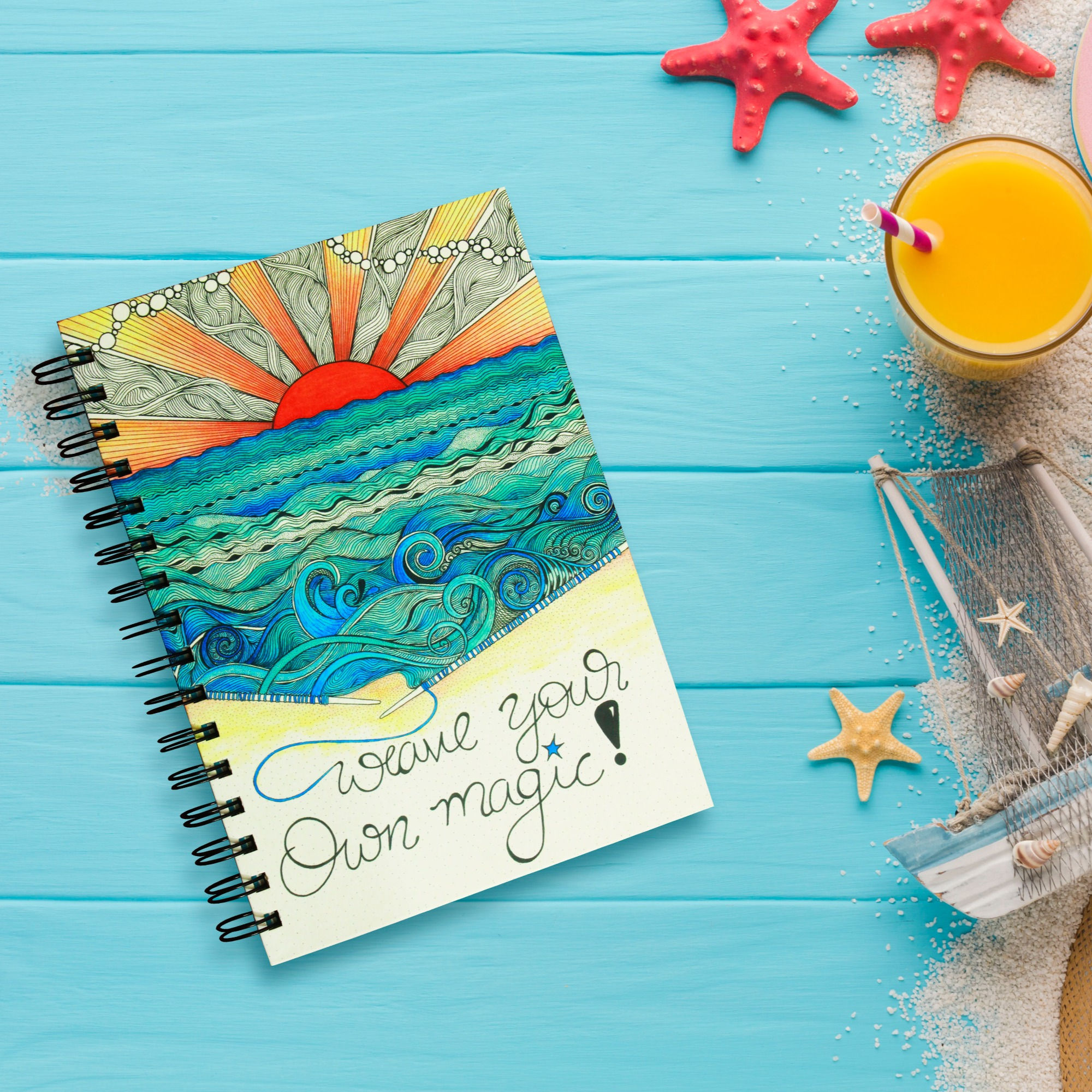 Sea Sunset Notebook