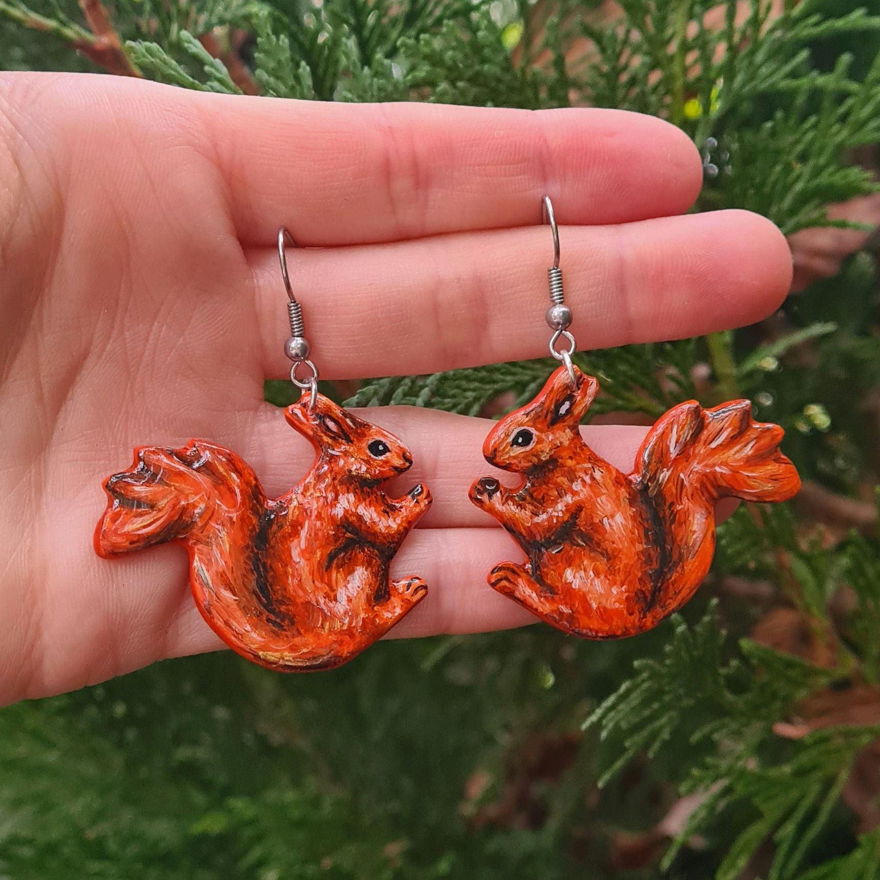 Red Squirrel Earrings