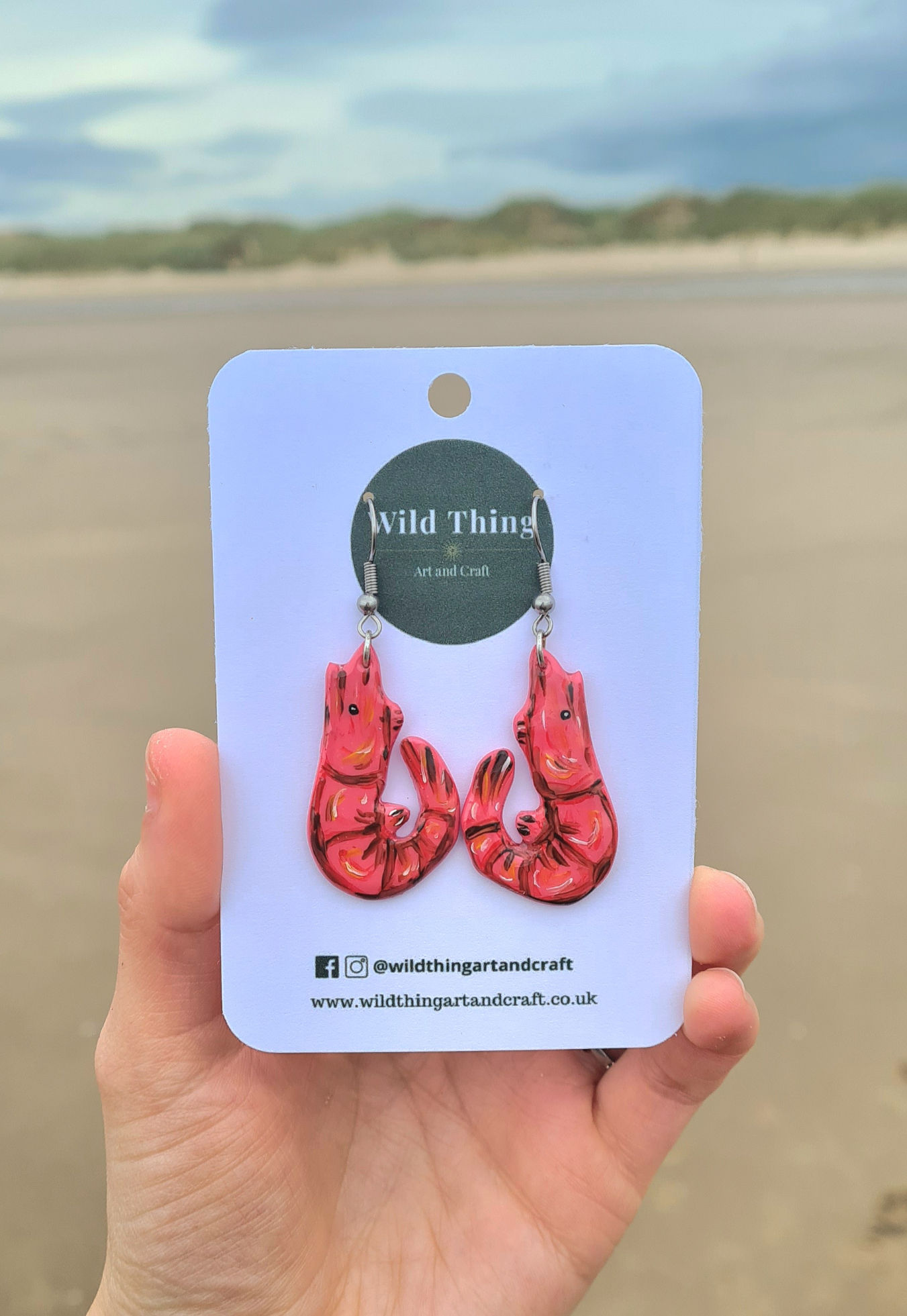 Prawn Earrings