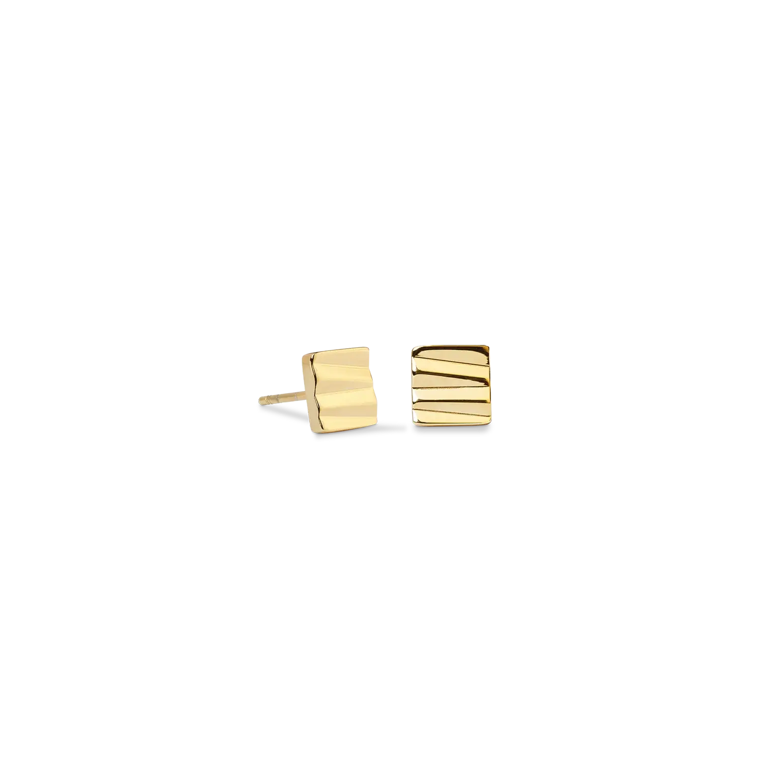 Ohrstecker Square Wave gold