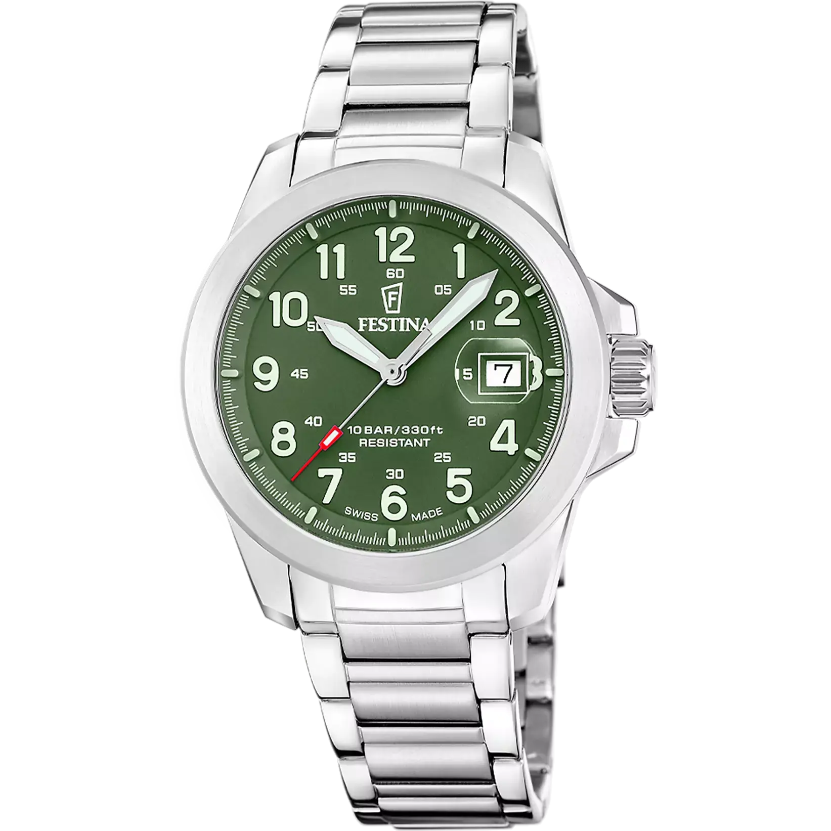 Herrenuhr Festina Swiss Made field F20081/3 mit drei auswechselbaren armbändern