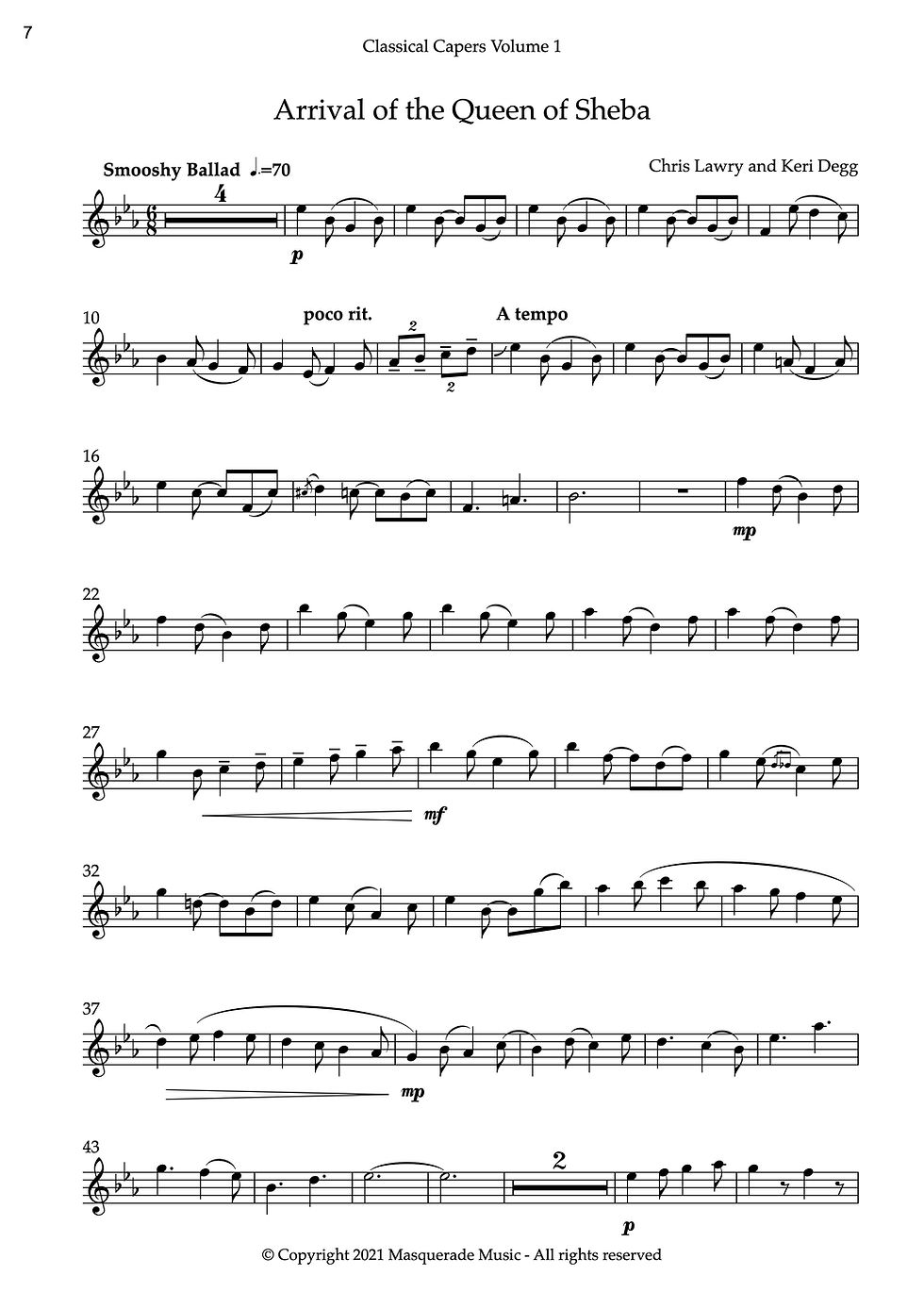 Thumbnail: Classical Capers (Bb Sax)