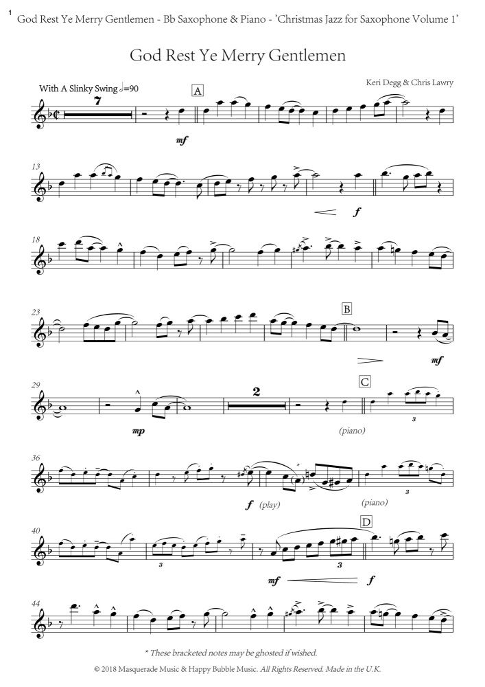 Thumbnail: Christmas Jazz Vol 1 (Eb Sax)