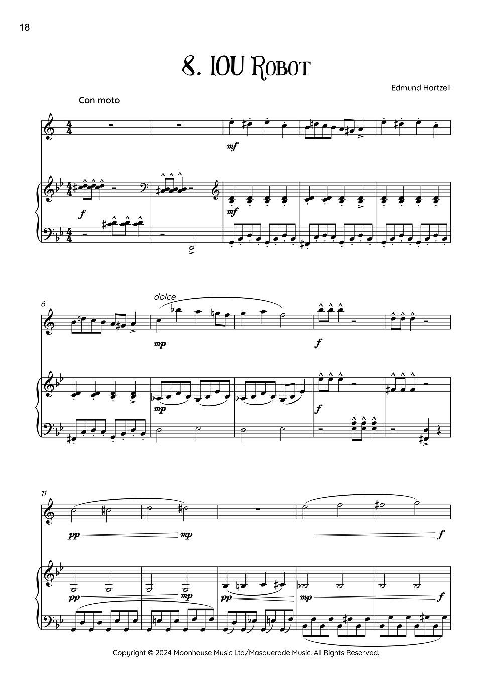 Thumbnail: Tuneful Tales (Bb clarinet and piano - 14 pieces) Edmund Hartzell