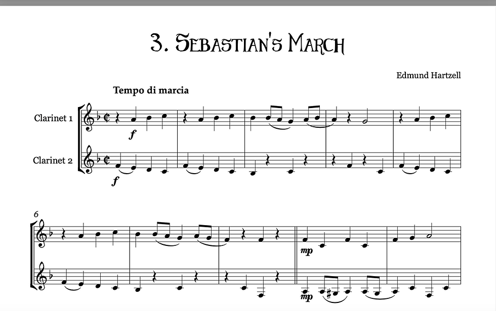Thumbnail: Tuneful Tales clarinet duets edition - 14 pieces by Edmund Hartzell