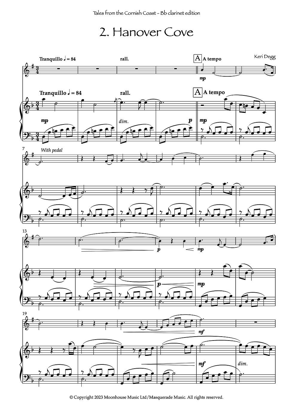Thumbnail: Tales from the Cornish Coast (Bb clarinet)