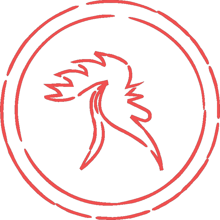 illlustration of a wax seal with crow icon
