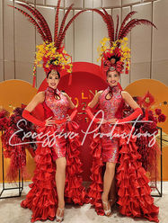 Easter_dancers_Showgirl_melbourne_showgirls_costumes_headdress_excessive Productions_bunny