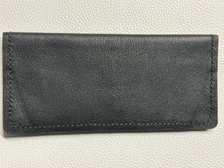 Black Pebbled Long wallet