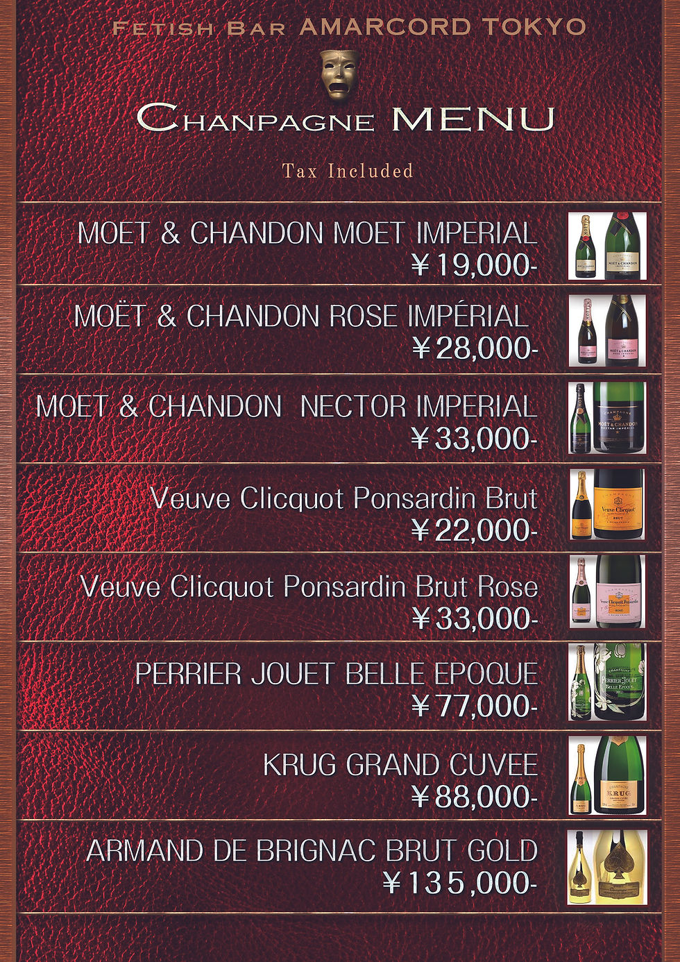 Champagne MENU