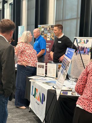 Exhibitors and attendees