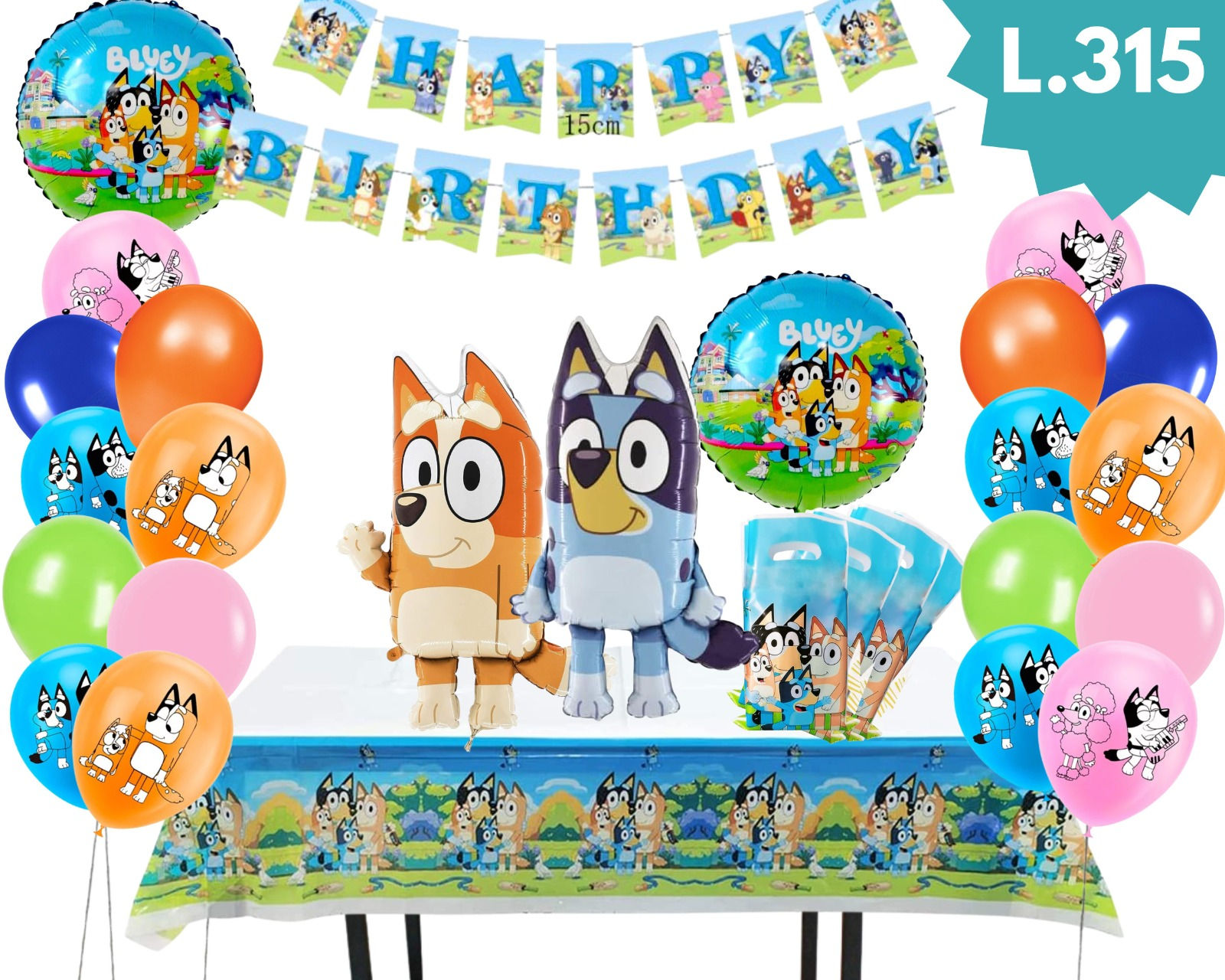 Set de globos de Bluey