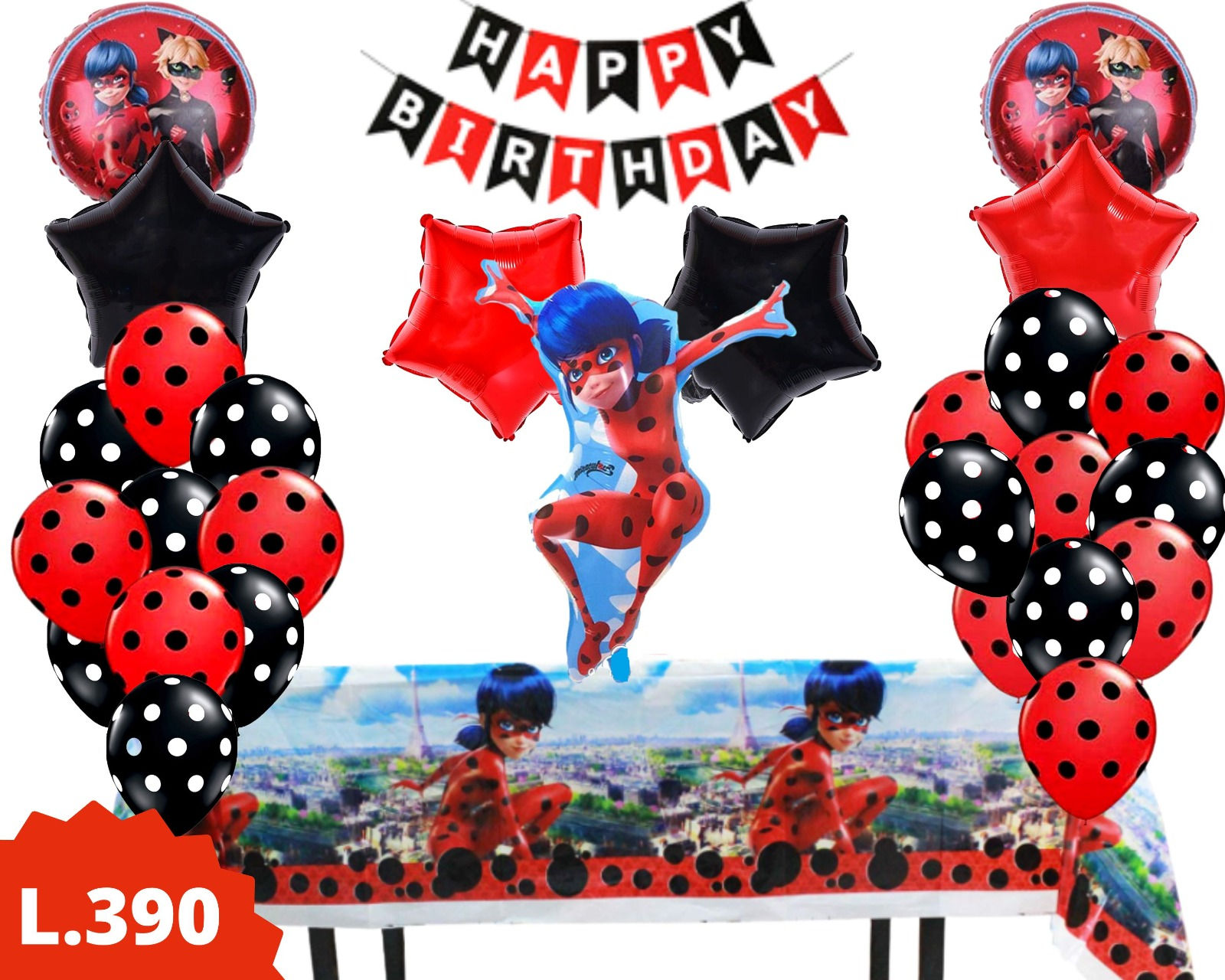 Set de globos de Ladybug