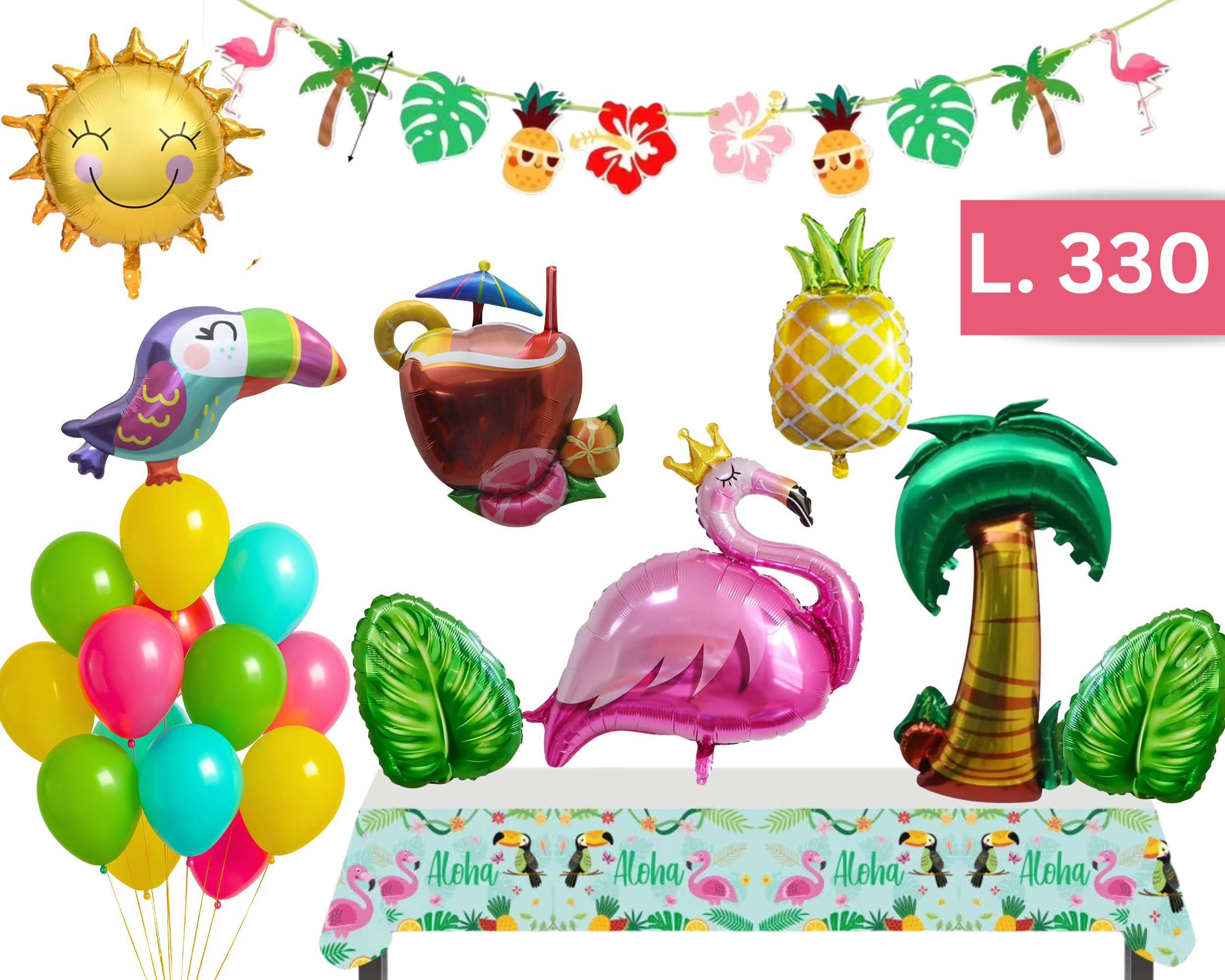 Set de globos de Hawai
