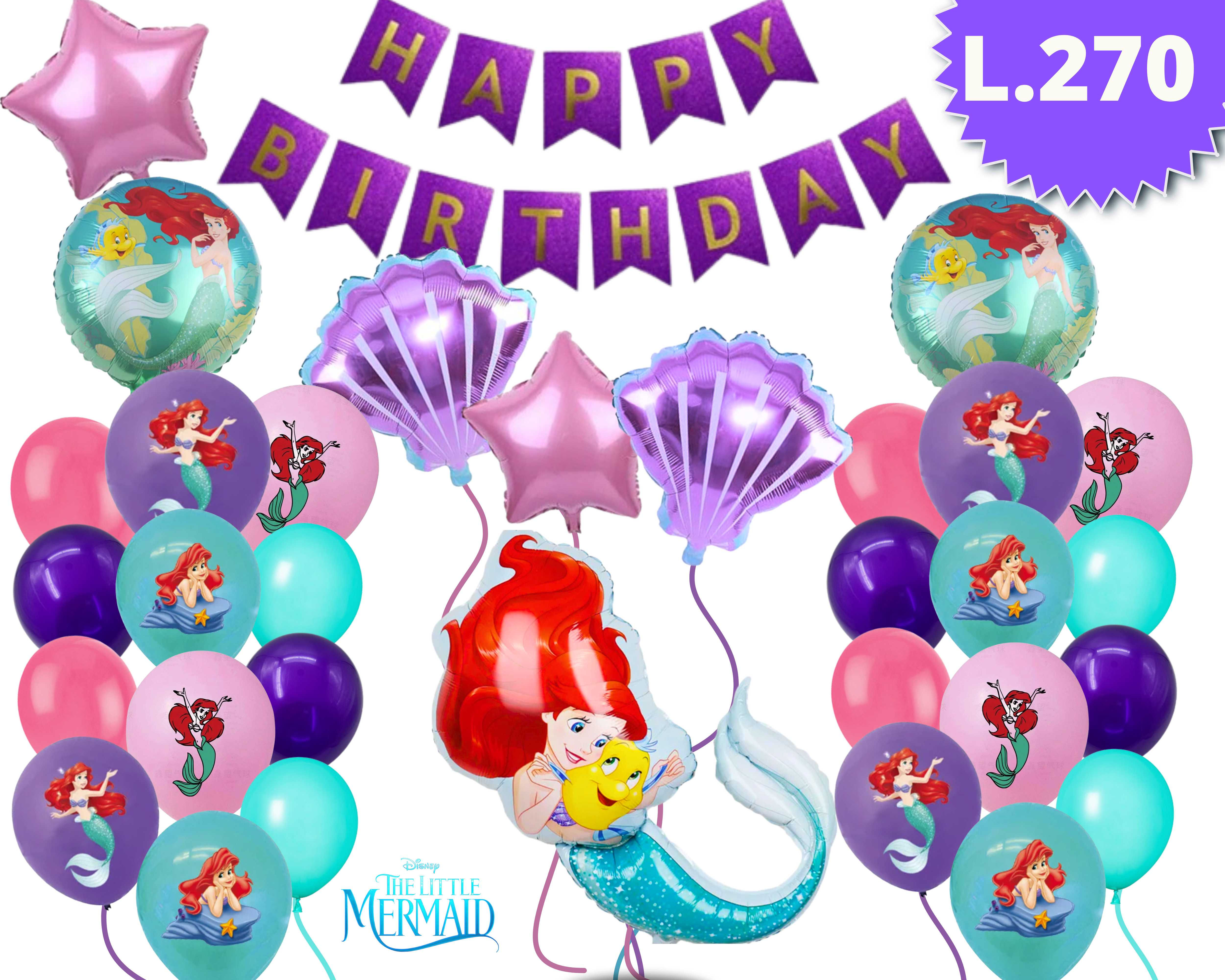 Set de globos de Sirenita