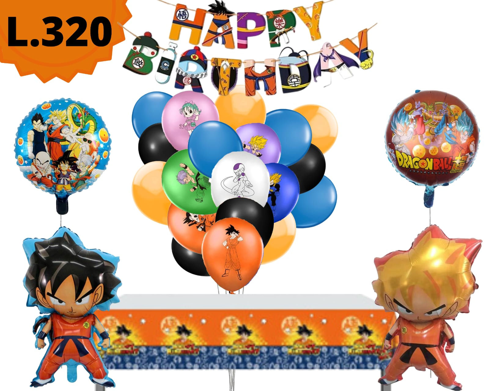 Set de globos Dragon Ball