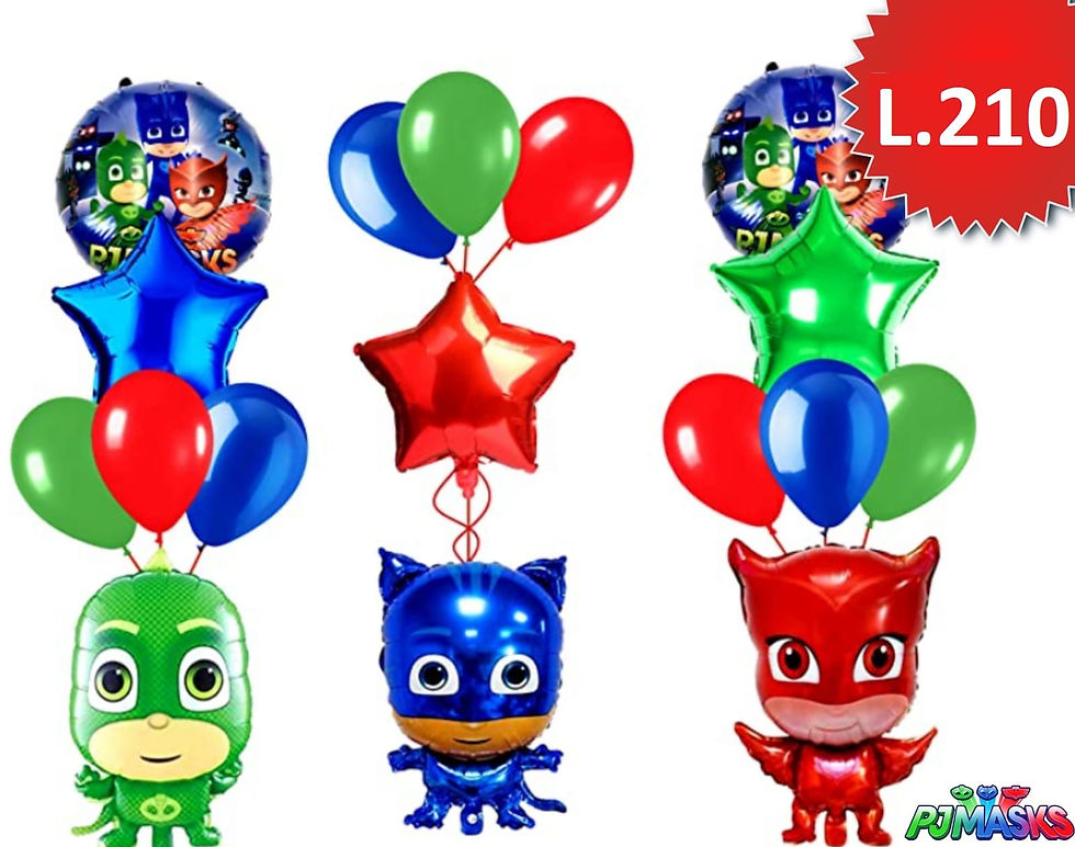 Miniatura: Set de globos de Pj Maskk