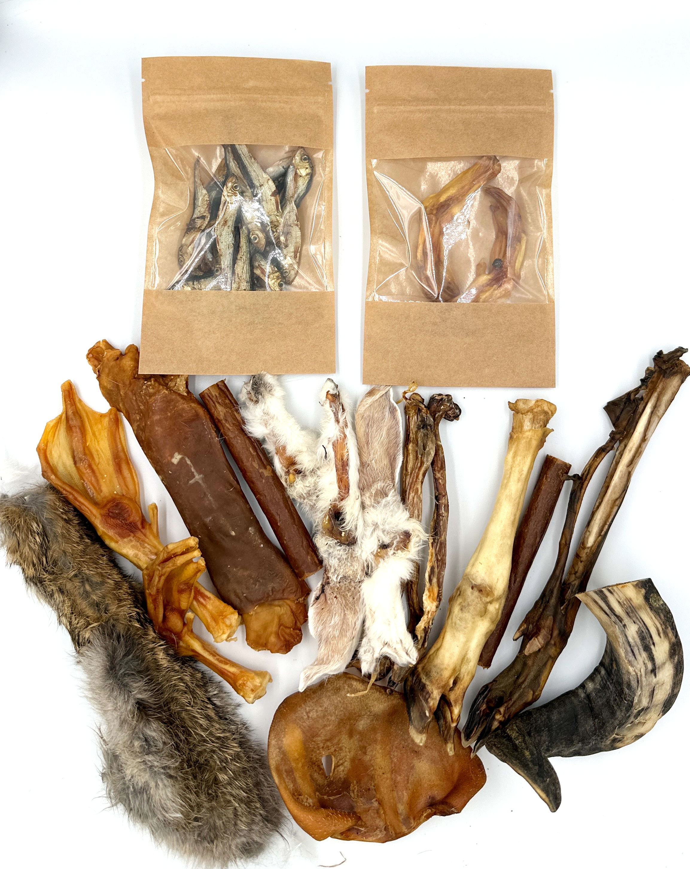 a mix of Natural Dog Treats 