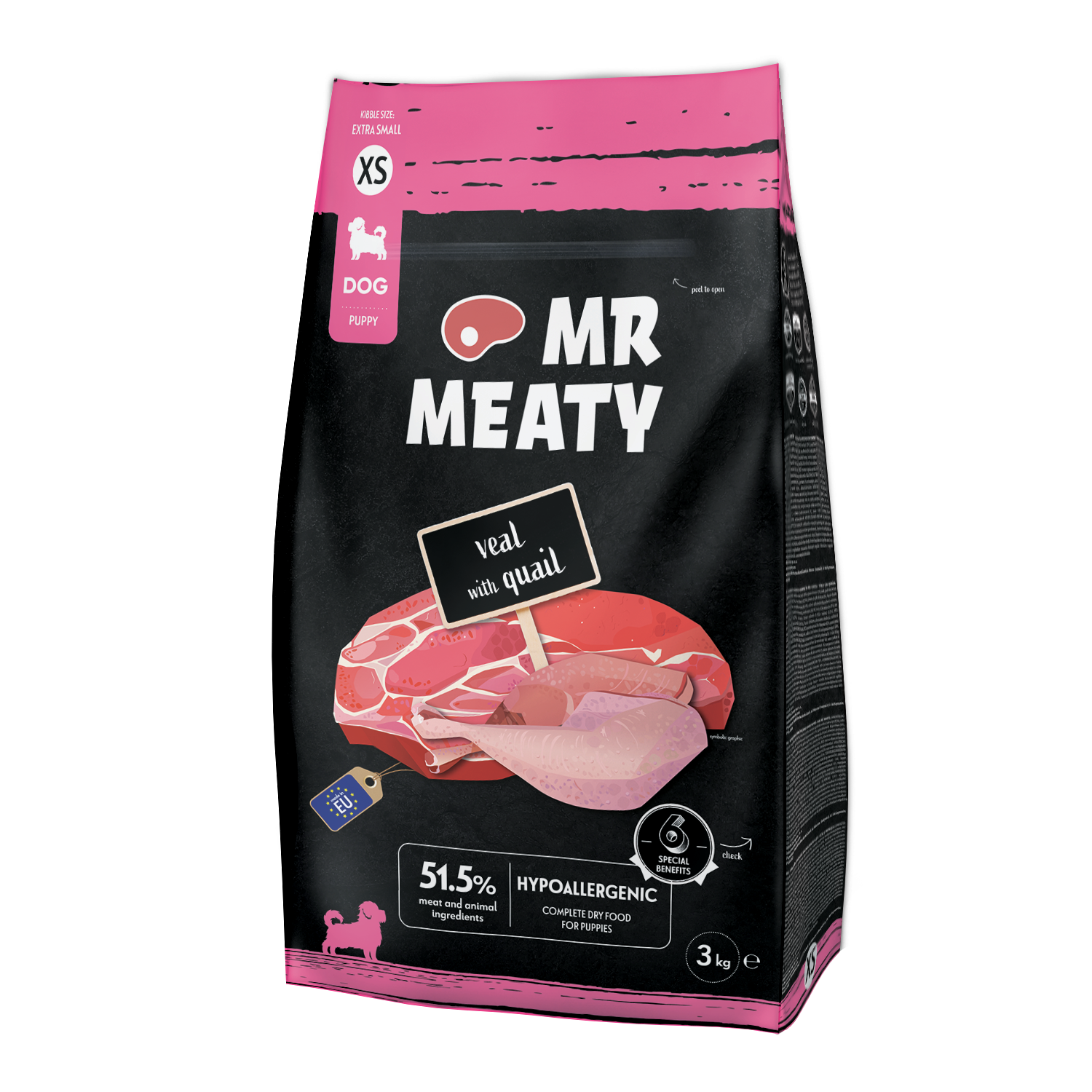 MR MEATY Veal with Quail XS 3kg Puppy