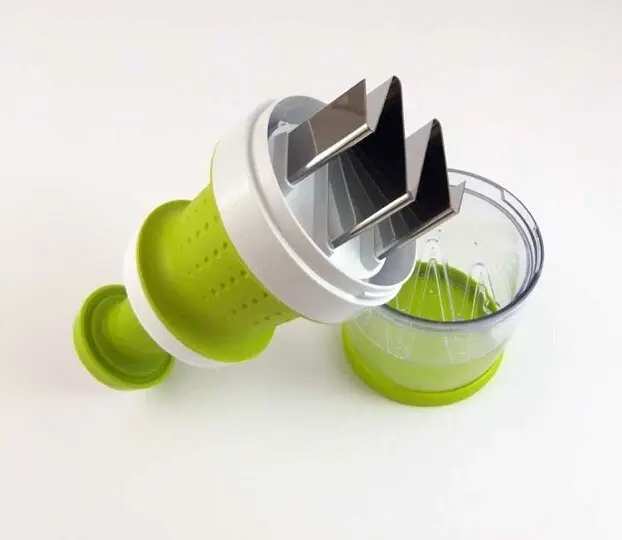 Miniatura: Brandani Tritaverdure Manuale Con Contenitore Bianco/Verde ABS/lnox