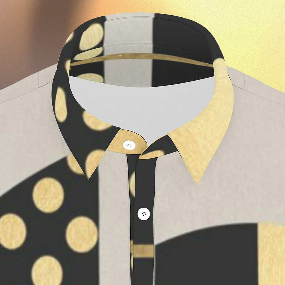 Thumbnail: Gold and Black Men's Polo Shirt