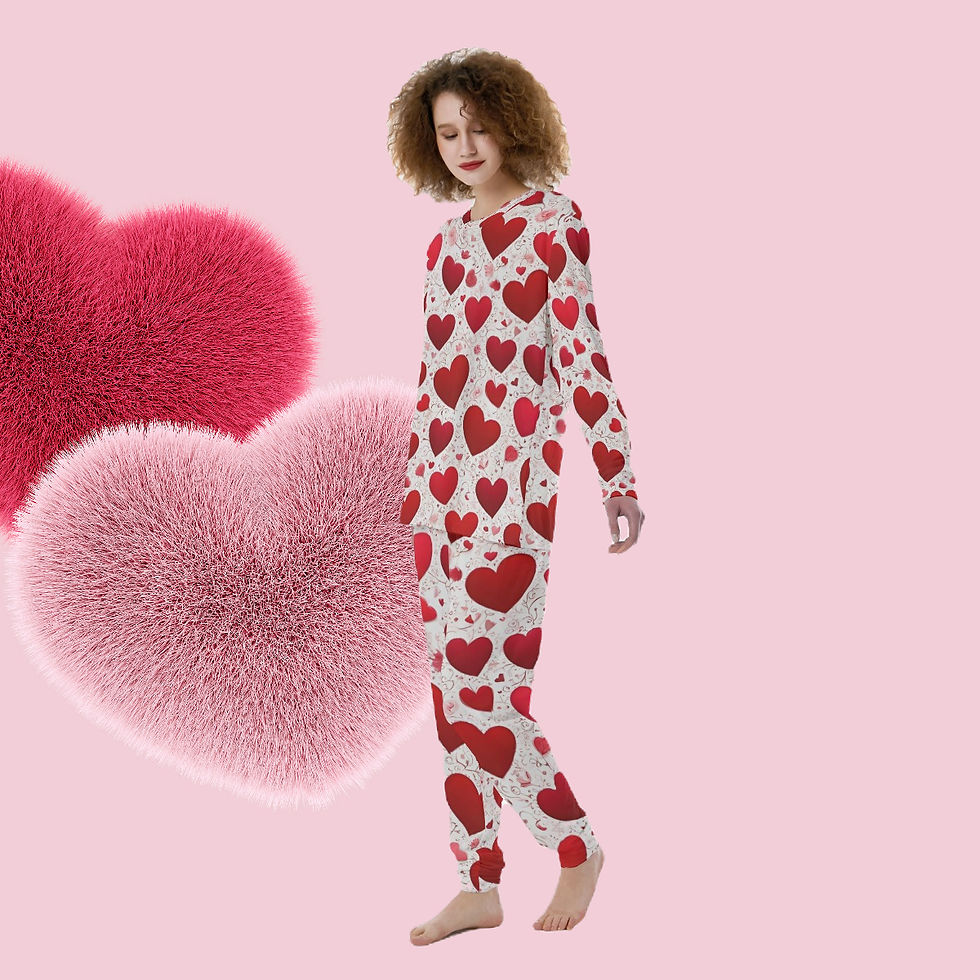 Thumbnail: Valentine's Hearts Women's Pajamas