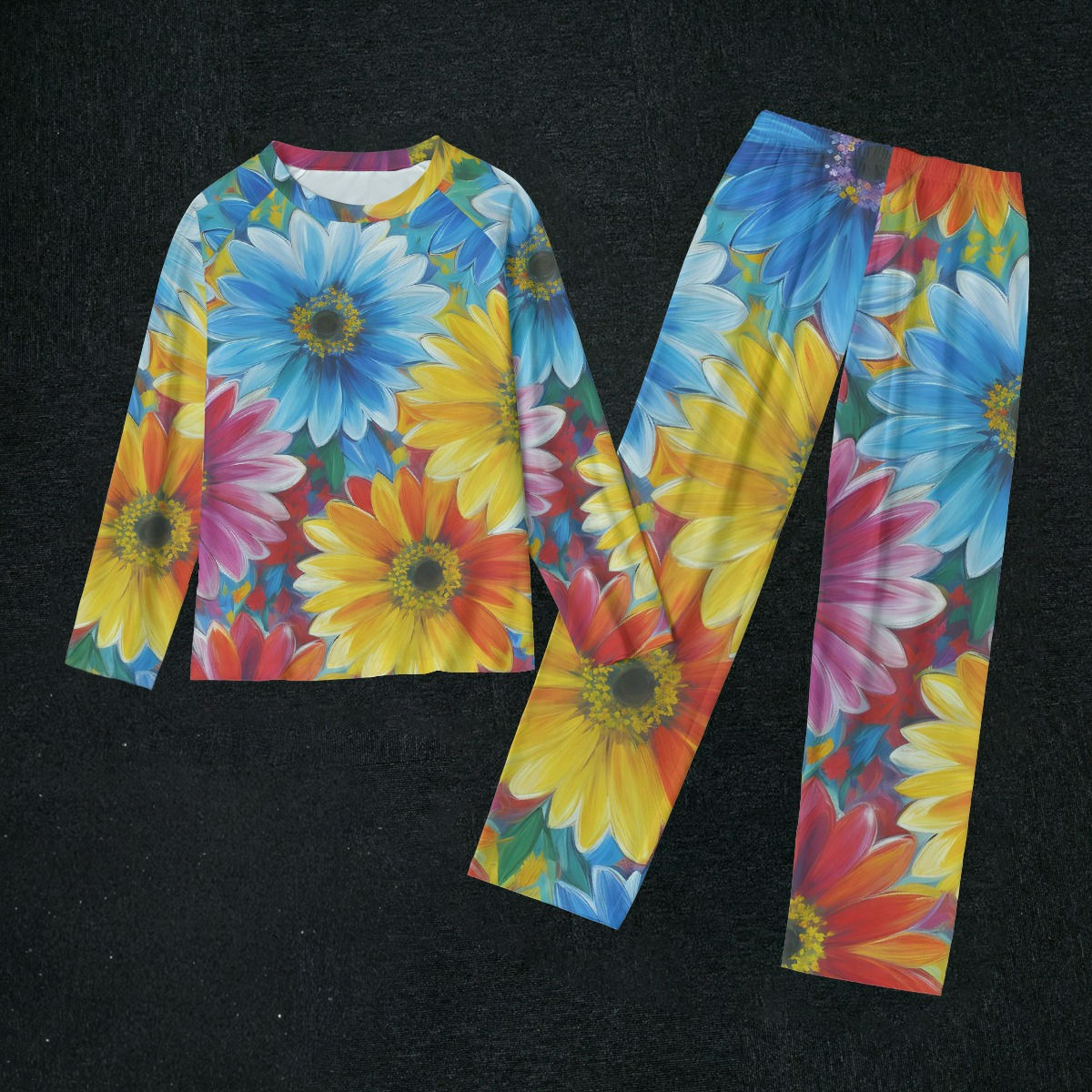 Pretty Daisies Women's Raglan Sleeve Pajamas