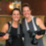 Don't judge, we were sweaty and tired here from all the photographing and videoing, but you should at least note those are real smiles because we have THE best jobs ever.