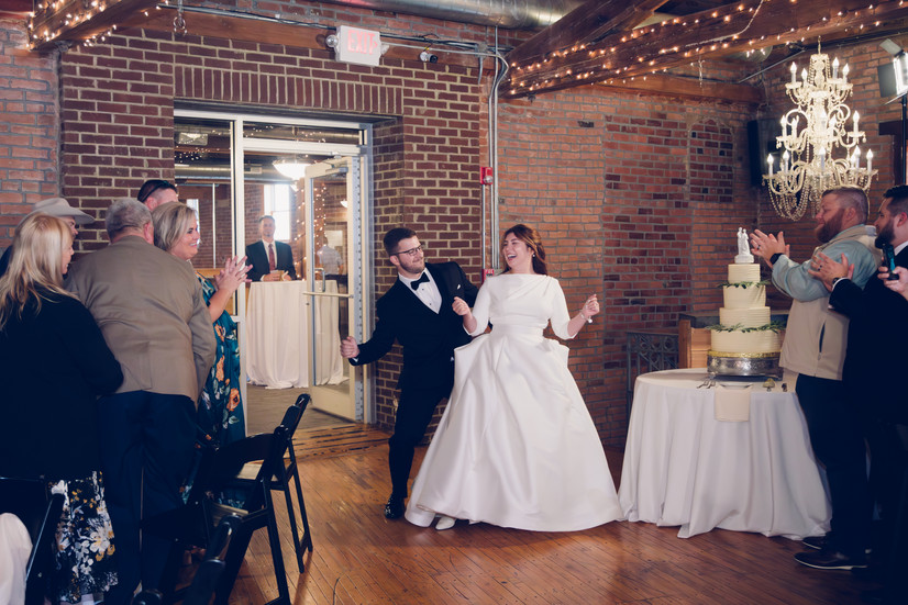 chandelier and wood floors