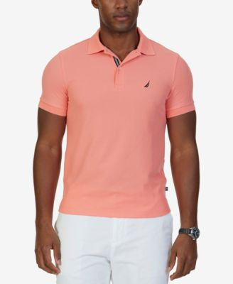 Nautica Mens Slim-Fit Performance Pol Noon Blue L