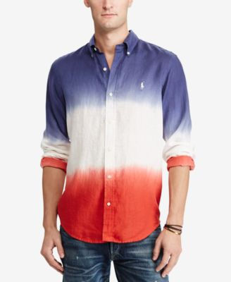 Polo Ralph Lauren Mens Standard Fit Linen Shirt White XL