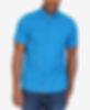 Nautica Mens Geo-Print Pocket Shirt Capri Blue M