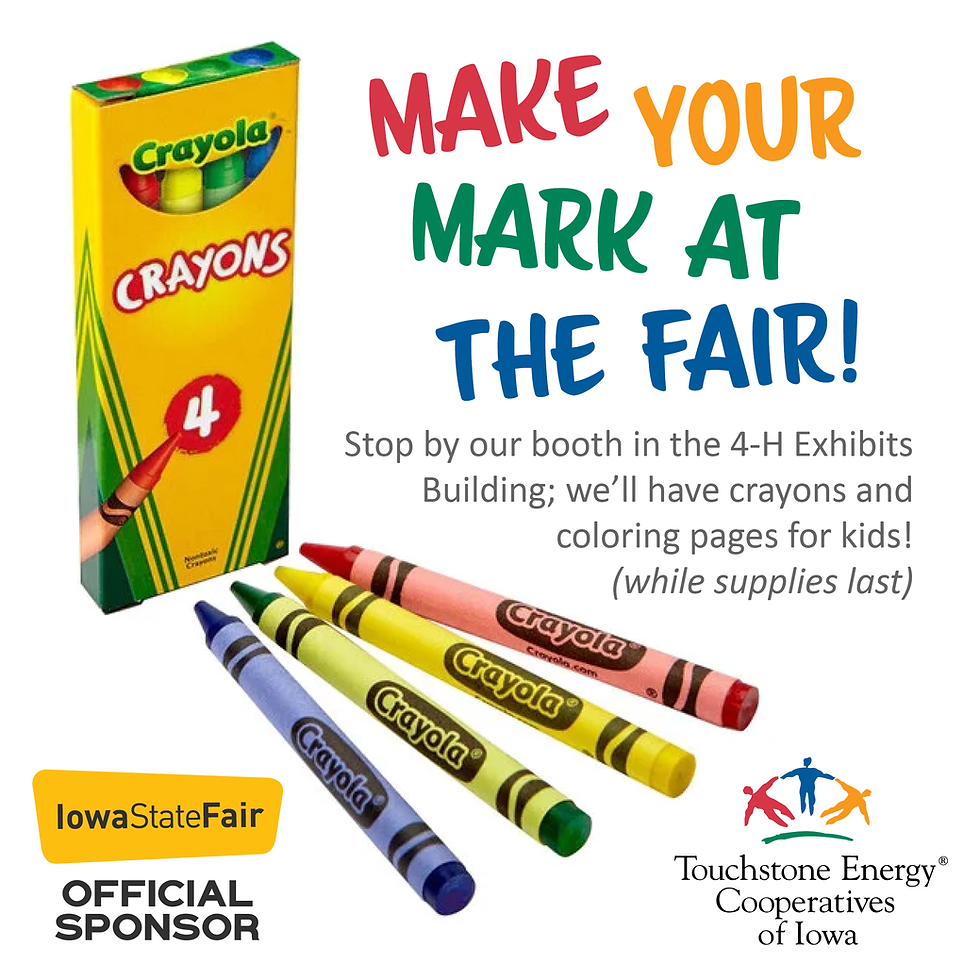 Iowa State Fair booth ad