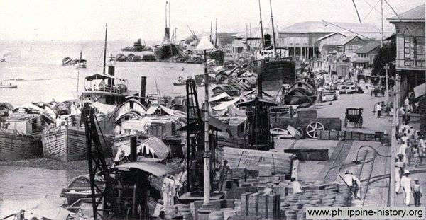 The Port of Manila in 1899 (Photo from https://www.philippine-history.org/)