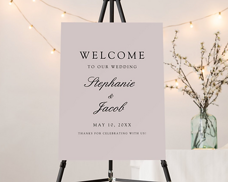 Welcome Wedding Sign